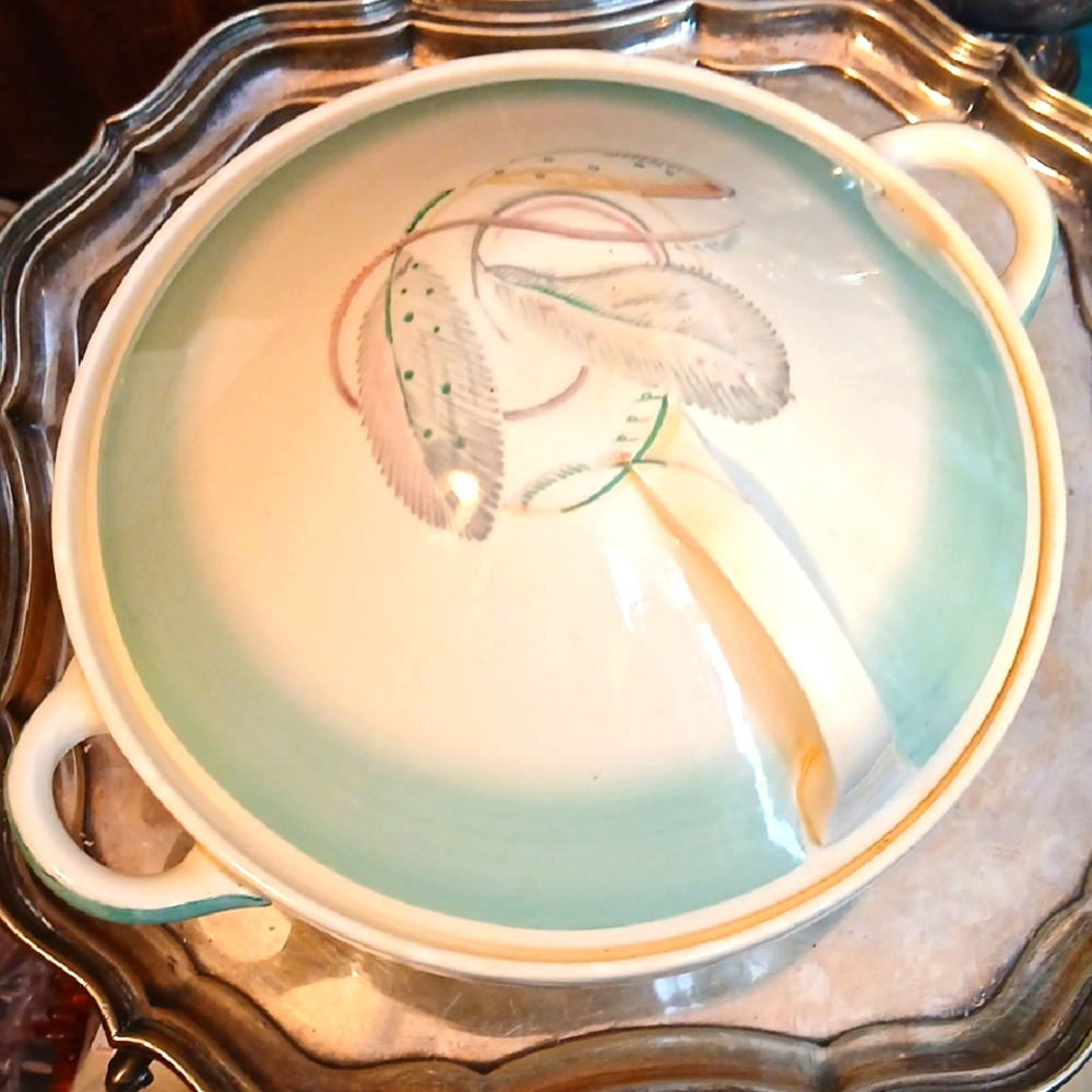 Vintage Susie Cooper Ceramic Serving Vegtable Bowl with Lid